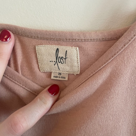 Dusty Rose Lace Short Dress - Picture 4 of 5